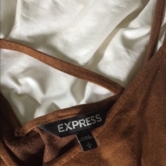 Express Faux Suede Tank Top (S) - Picture 2 of 3